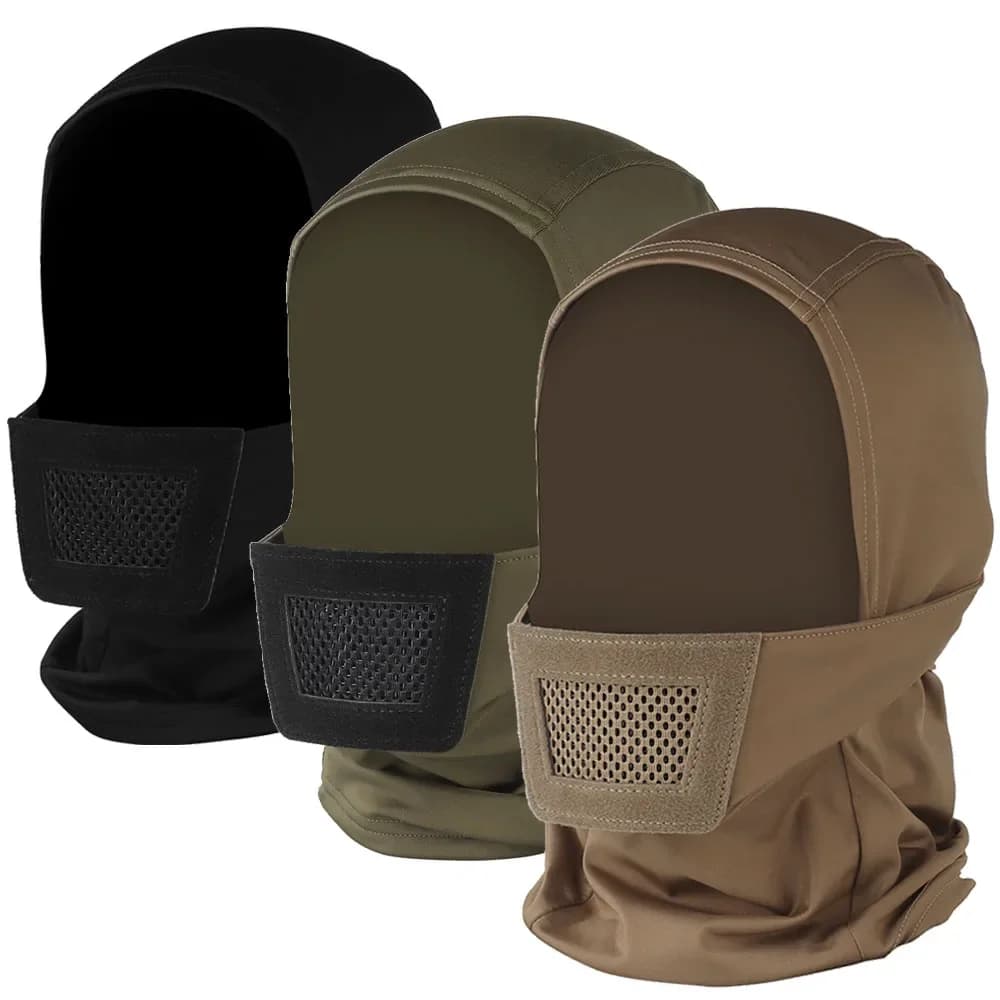 Maschera softair per uomo Maschera sportiva Passamontagna Copricapo Protezione integrale Copricapo da cavaliere per Paintball Caccia Sport Ciclismo