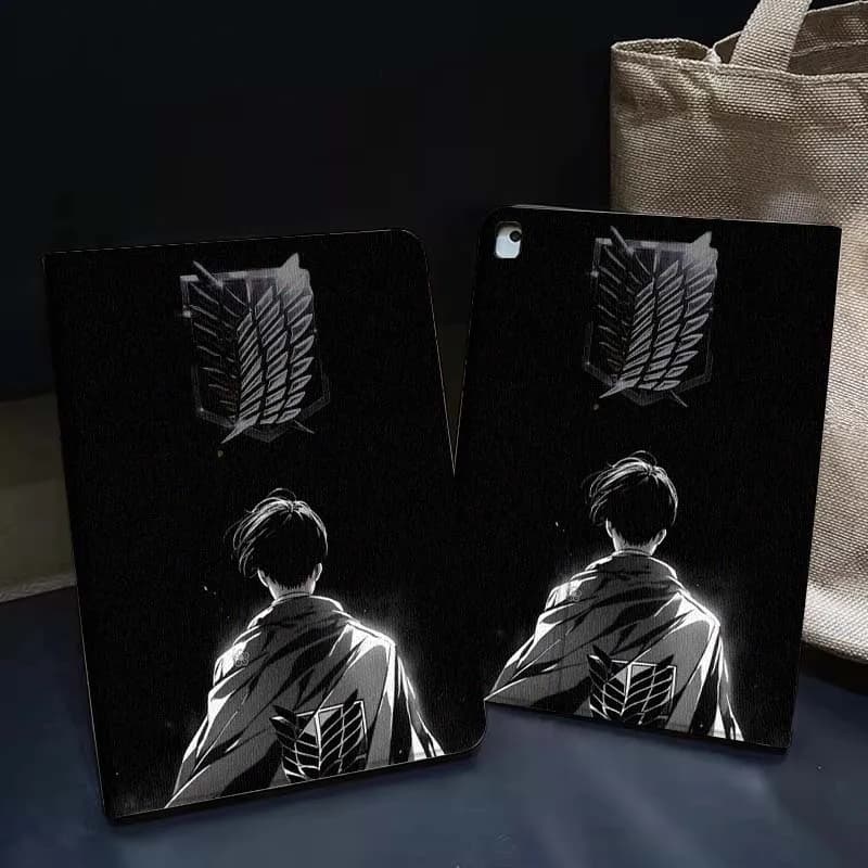 Custodia per Tablet con Logo Anime Attack on Titan per Apple iPad Air Pro mini 1 2 3 4 5 6 7 8 9 11 M2 M3 M5 M4 5a 6a 7a 10a 11a Generazione - Regalo