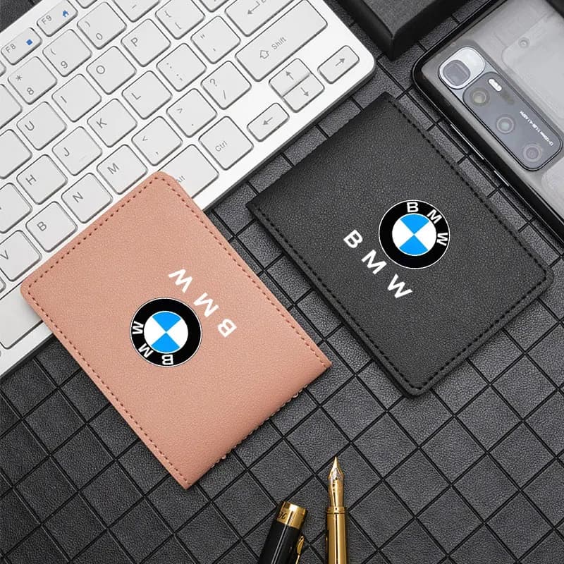 Car Card Holder Protective Cover Driver's License Card Package For BMW e46 e90 e60 f30 f10 e39 f20 e36 g20 g30 e87 Accessories