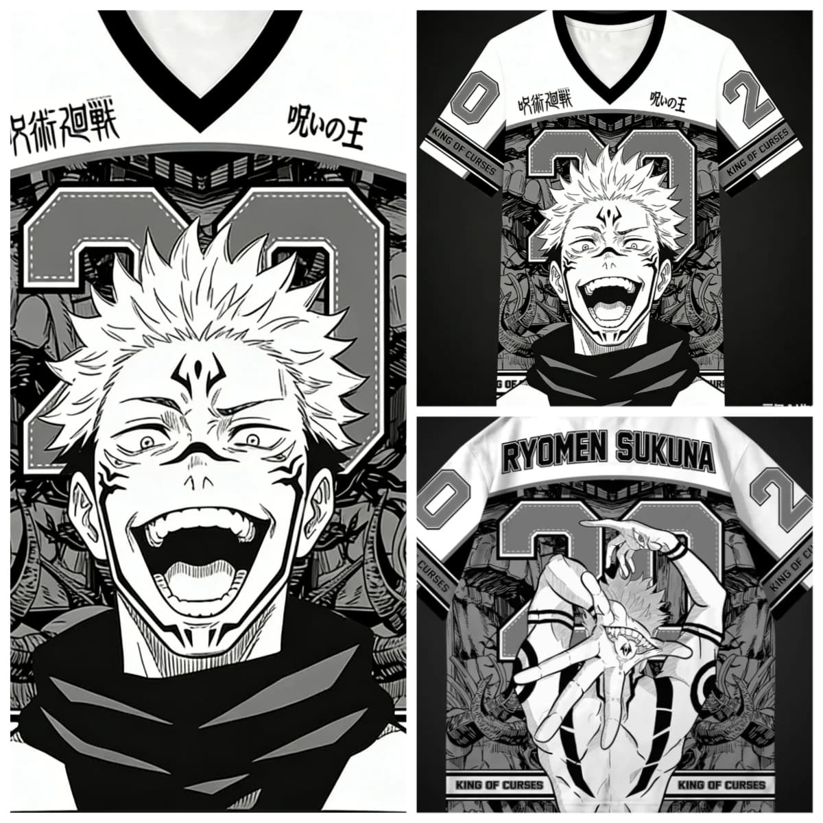 Ultime Maglie Jujutsu Kaisen per Ragazzi, Ragazze e Bambini; Uniformi da Football Americano; Merchandising Anime; Magliette a Maniche Corte