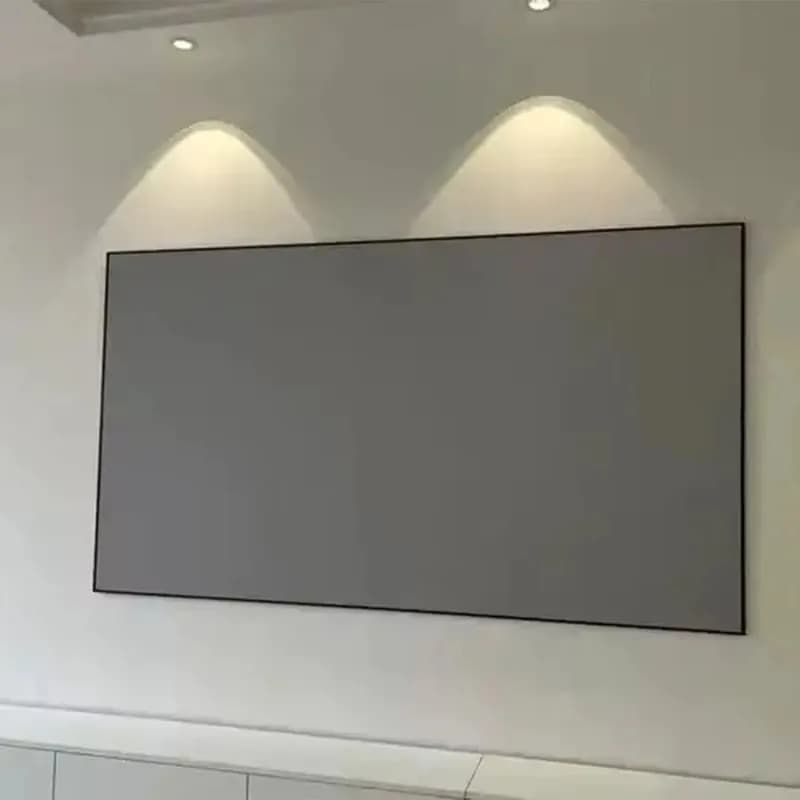 Schermo a cornice fissa da pollici Schermo di proiezione in cristallo grigio ALR ad alta definizione 4K per schermi di proiettori di proiezione corti e lunghi