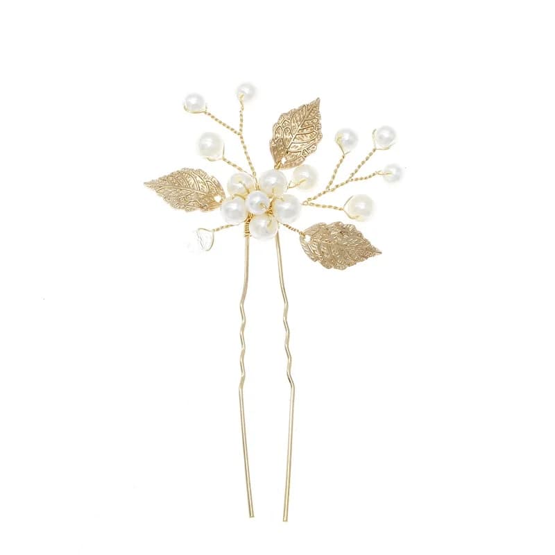 Moda 1PC accessori per capelli da sposa in oro fiori di perle forcine fermagli per capelli da sposa damigella d'onore gioielli per capelli da donna festa