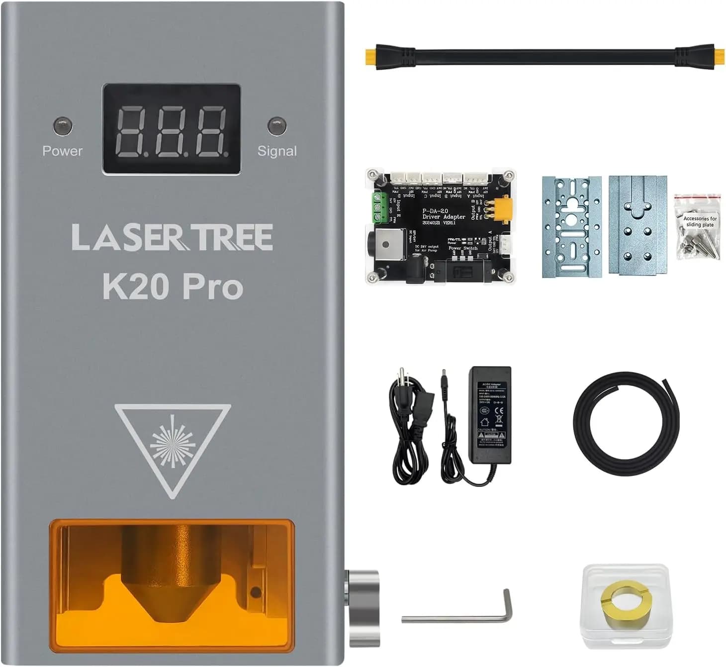 Modulo Laser LASER TREE, Modulo Diodo da 20W (20000 mW) per Taglio, Modulo di Incisione ad Alta Precisione per Legno e Metallo