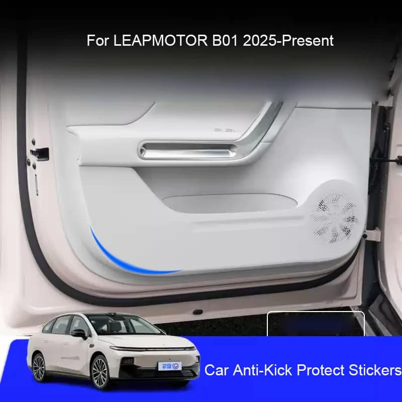 Car B-Pillar Anti-Calcio Protect Pad for LEAPMOTOR B01 2025-Present Anti-Sporco Resistant to Internal Graffi Auto Accessories