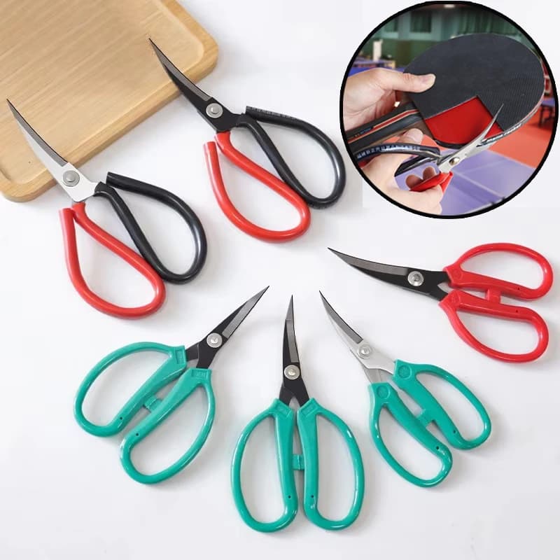 Forbici per gomito in gomma da ping-pong Utensile per coltello da taglio in gomma per mazza da ping-pong Facile da usare Durevole con design con impugnatura ergonomica