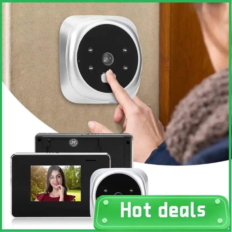 Telecamera per campanello con monitoraggio antifurto domestico con schermo da 2,8 pollici con funzione video e foto