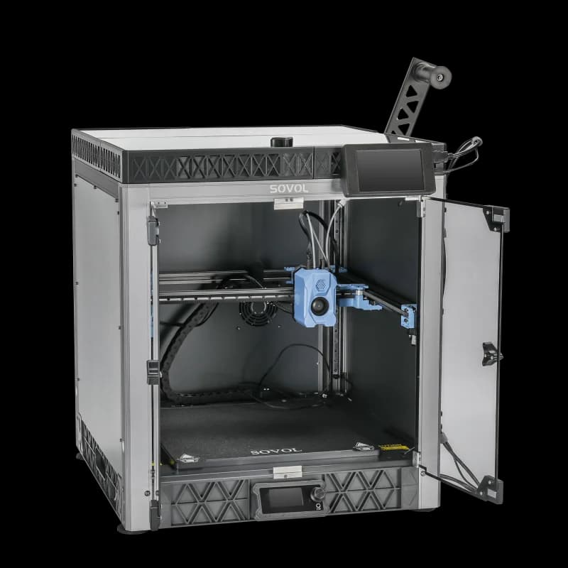 Sovol Nuova stampante 3D lanciata SV08 Custodia aperta in vetro boruro di metallo e silicio per temperatura costante, resistente alla polvere, meno rumore