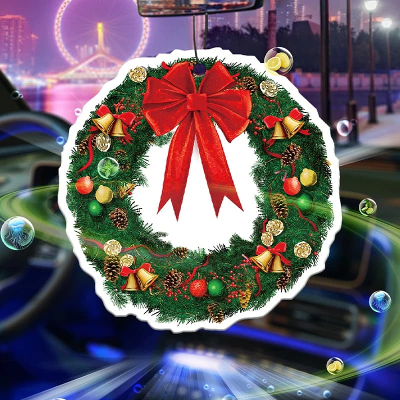 Profumatore per auto a forma di coniglio, scoiattolo, pino, Babbo Natale, con fragranza a lunga durata, da appendere, con sacchetto antivento