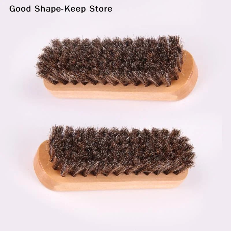 Spazzola in legno con setole di crine di cavallo (1/3 pezzi) per lucidatura dettagli cruscotto, cura e pulizia scarpe in pelle, spazzola per scarpe e spazzola per pulizia