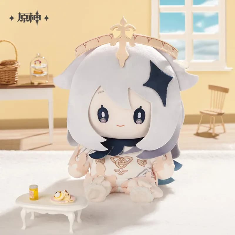 [Genuine] miHoYo Game Paimon Figure Genshin Impact Paimon Q-version Plush Doll Anime Pillow Cartoon Model Cosplay Halloween Gift