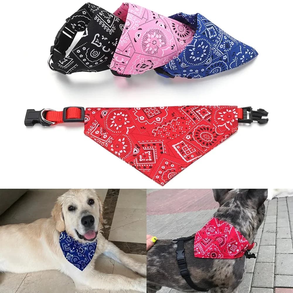 kkjoy Pet triangle scarf adjustable collar for dogs cats ideal for photo shoot birthday party outfit styling