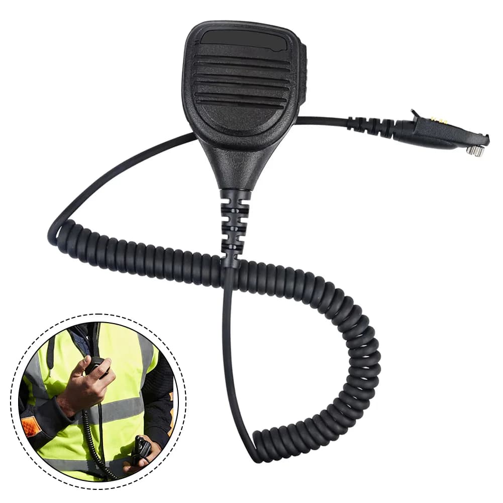 Microfono Altoparlante Portatile HI-UV850Pro per Walkie-Talkie HIROYASU: Comunicazione Efficace, Uscita Audio Nitida