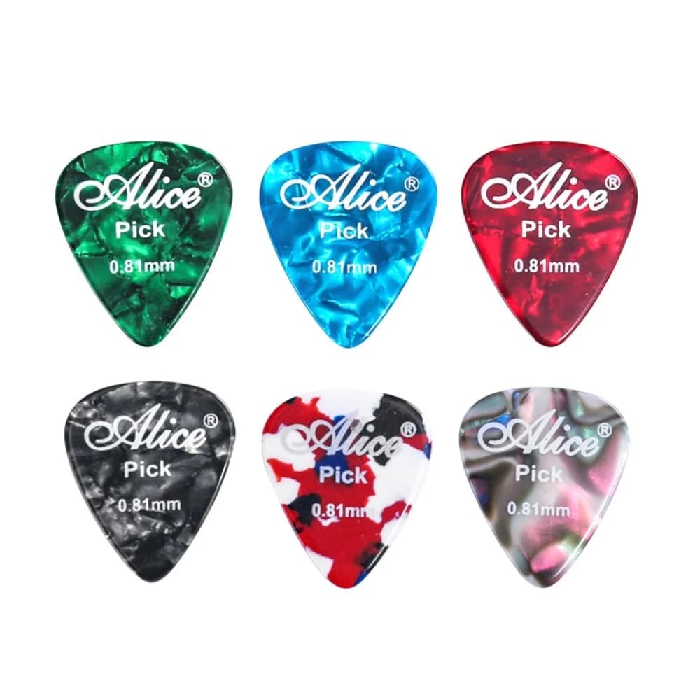 5Pcs plettri per chitarra plettro per musica acustica plettro per basso elettrico accessori per chitarra Mediator spessore 0.46/0.71/0.81/0.96/1.2/1.5