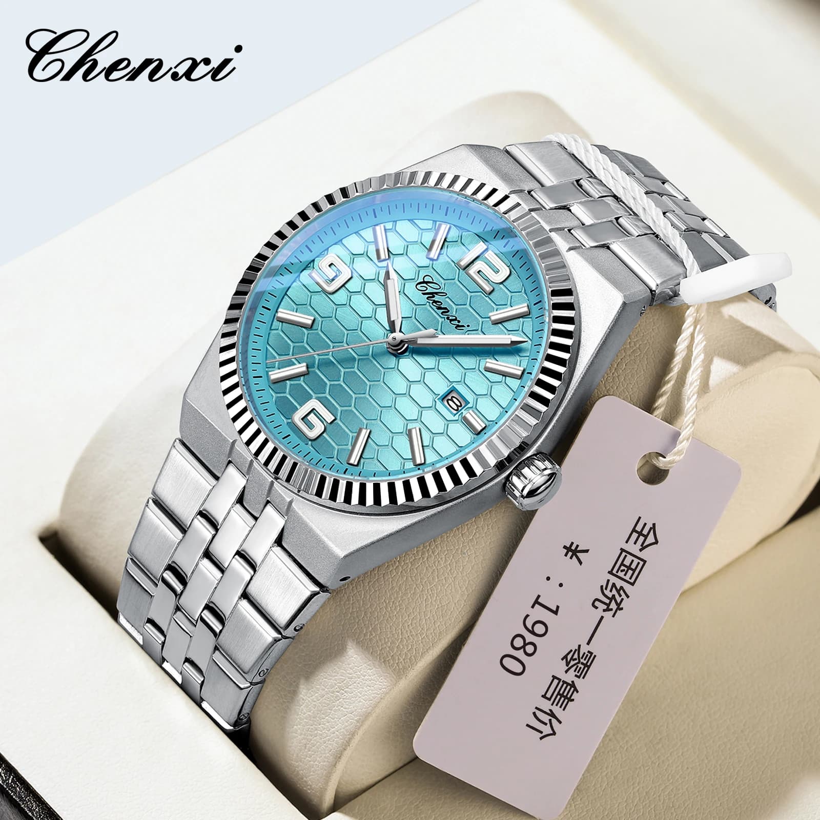 Chenxi 8280 Top brand orologi da polso da uomo militare in acciaio inossidabile orologio al quarzo di lusso da uomo orologio da polso maschile relojes para hombres
