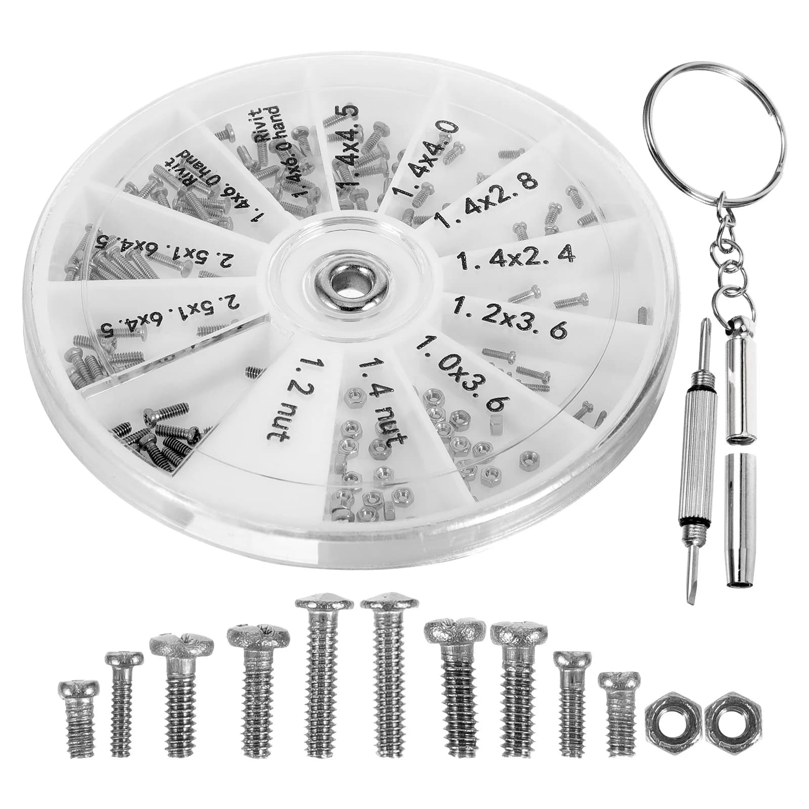 Eyewear Repair Kit Eyewear Tool Kit for Eyewear Accessories Kit For Eyewear Spare Parts for Eyewear Repair Kit for Glasses With Screws And