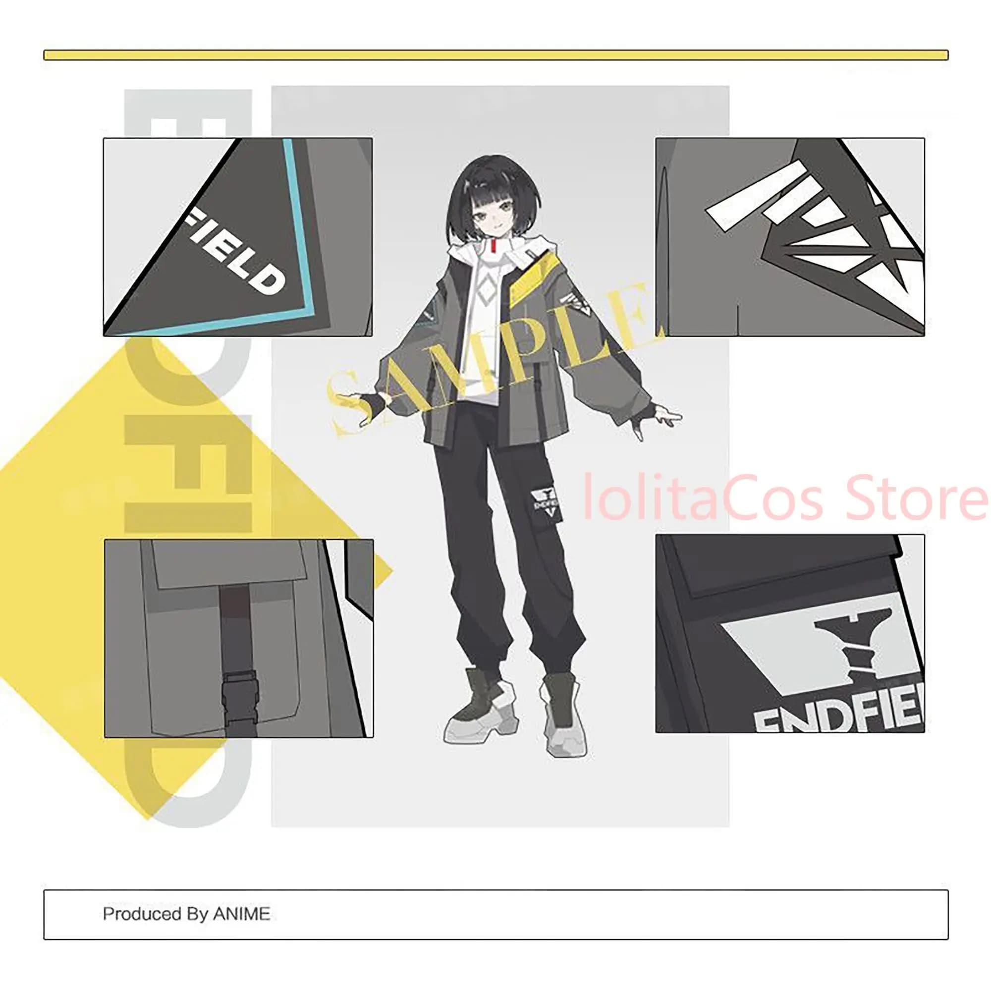 Nuovo set di vestiti Arknights:Endfield Endmin Fanmade Doujin, felpa a maniche lunghe, giacca, pantaloni cargo, regalo per ragazza, abito cosplay, Natale