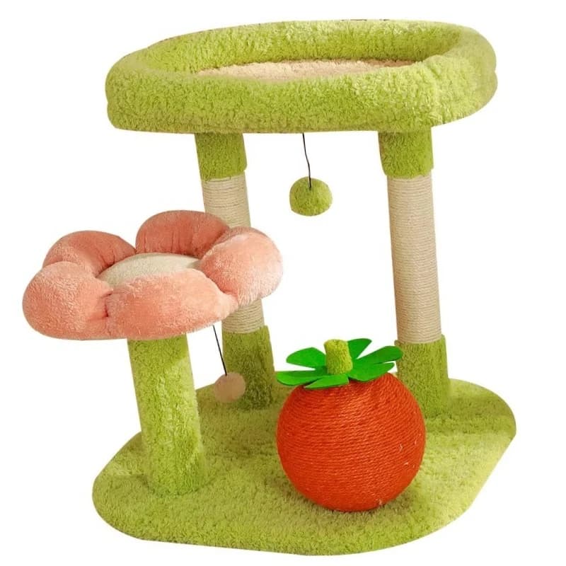 Albero per Gatti da Interno Moderno e Lussuoso con Tiragraffi in Sisal, Struttura per Arrampicata, Idea Regalo per Capodanno