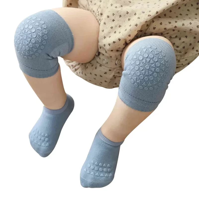 1 Set Baby Socks & Kneepads Set Non-Slip Floor Socks with Knee Protectors for Boys & Girls, Toddler Learning to Walk Safety Gear