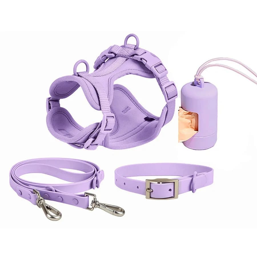 Hot Sale Waterproof Adjustable Pet Collars & Leashes Set Luxury Dog Collar Custom Dog Harnesses