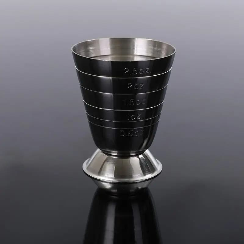1/2PCS Bar Cocktail Glass Mixed Drink Measure Cup 75ml Stainless Steel Cocktail Shaker 3in1 Measure Jigger Bar Party Accessories