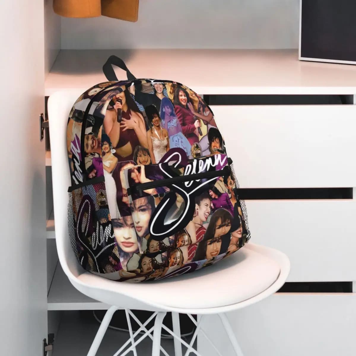 Selena Quintanilla Sakura Zaino per studenti Borsa da scuola Zaino da viaggio per escursionismo per borse a tracolla per libri alla moda per ragazzi e ragazze