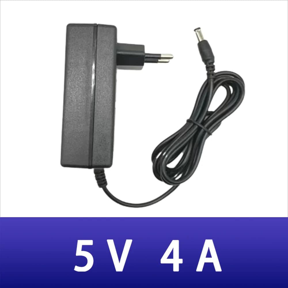 Nuovo adattatore di alimentazione AC DC 5V 4A, convertitore 100V-240V a DC 5V 4A 4000mA, spina US EU UK AU 5.5mm x 2.1mm per LED WiFi CCTV