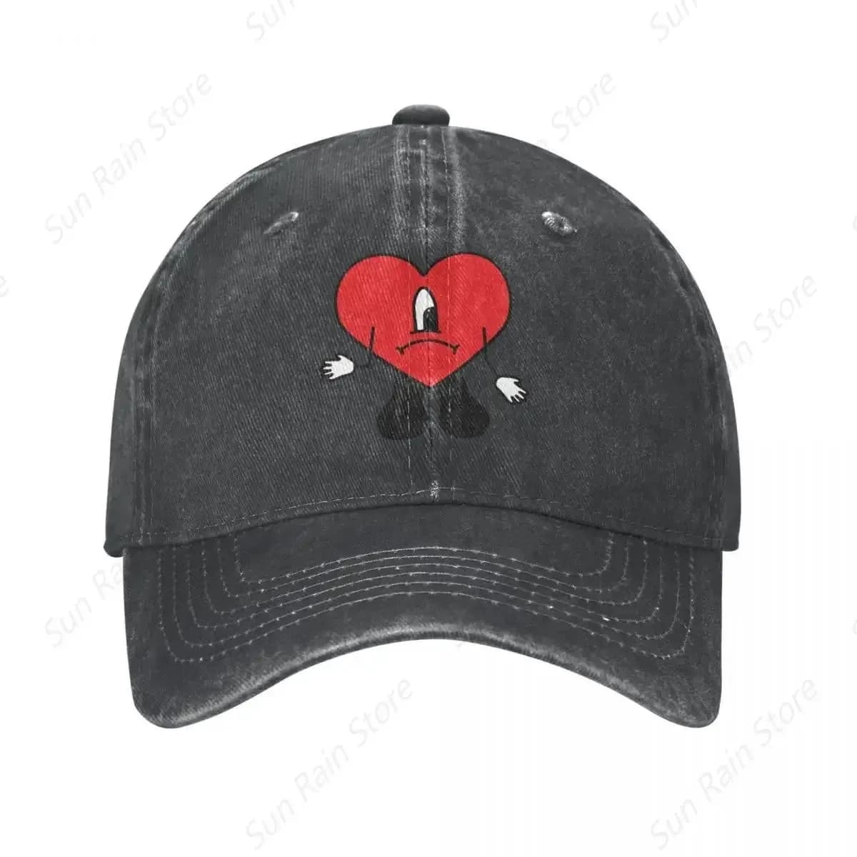 2026 New Bad Bunny Denim Baseball Cap Snapback Hat Men Un Verano Sin Ti Music Cap Summer Autumn Vintage Casquette