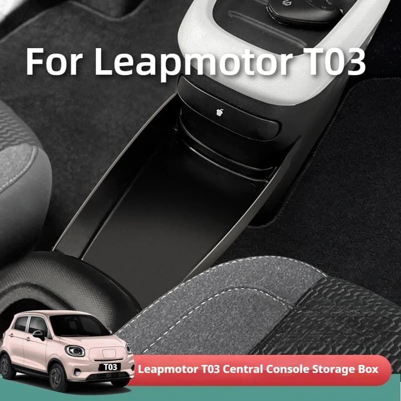 Organizzatore per Console Centrale e Vano Portaoggetti per Leapmotor T03 2024, Accessorio Interno per Auto