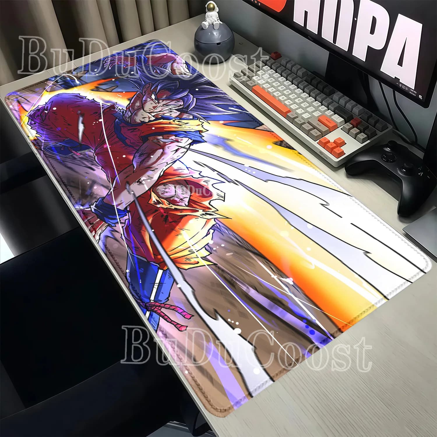 Mouse Pad HD Printing Dragon Ball Son Goku Overlock Esport Desk Mat Keyboard Gaming Office Accessorie Non-slip Base XXL Mousepad