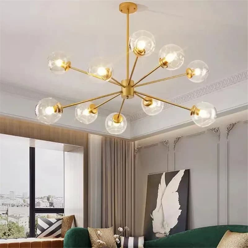 Lampada a sospensione postmoderna per camera da letto Soggiorno Lampada da scrivania minimalista per bar Sala da pranzo moderna Apparecchio di illuminazione minimalista con fagiolo magico