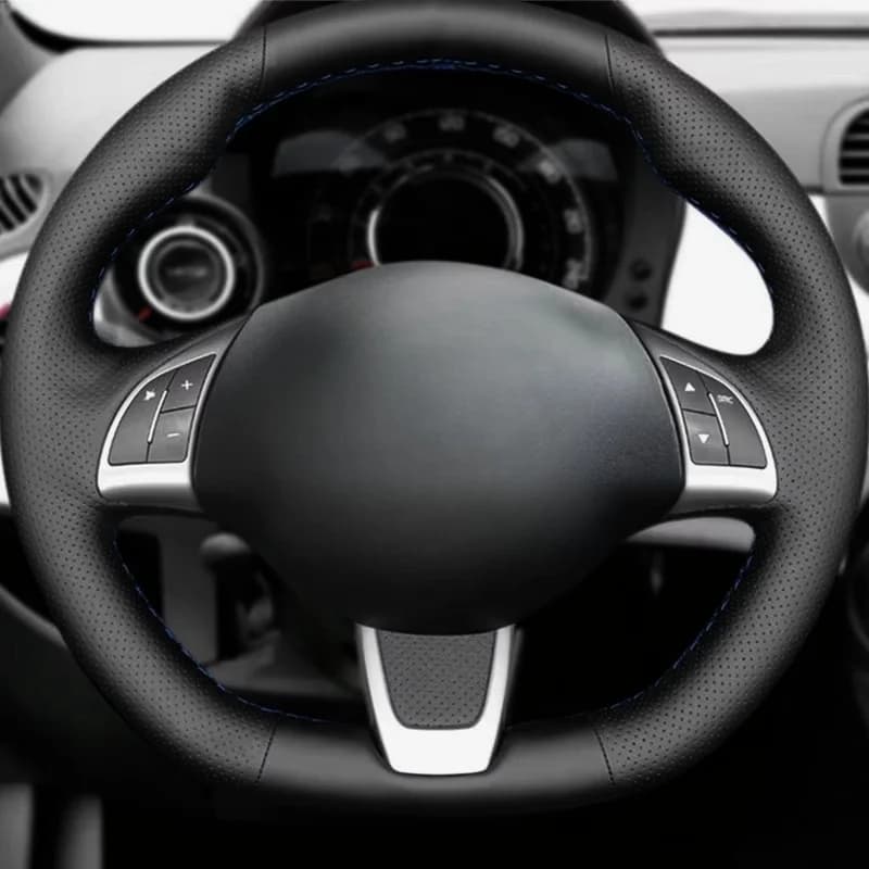For Fiat 500 500C (GQ/S) 2013-2015 For Abarth 595 595C 2009-2016 Hand woven leather cover in perforated microfiber