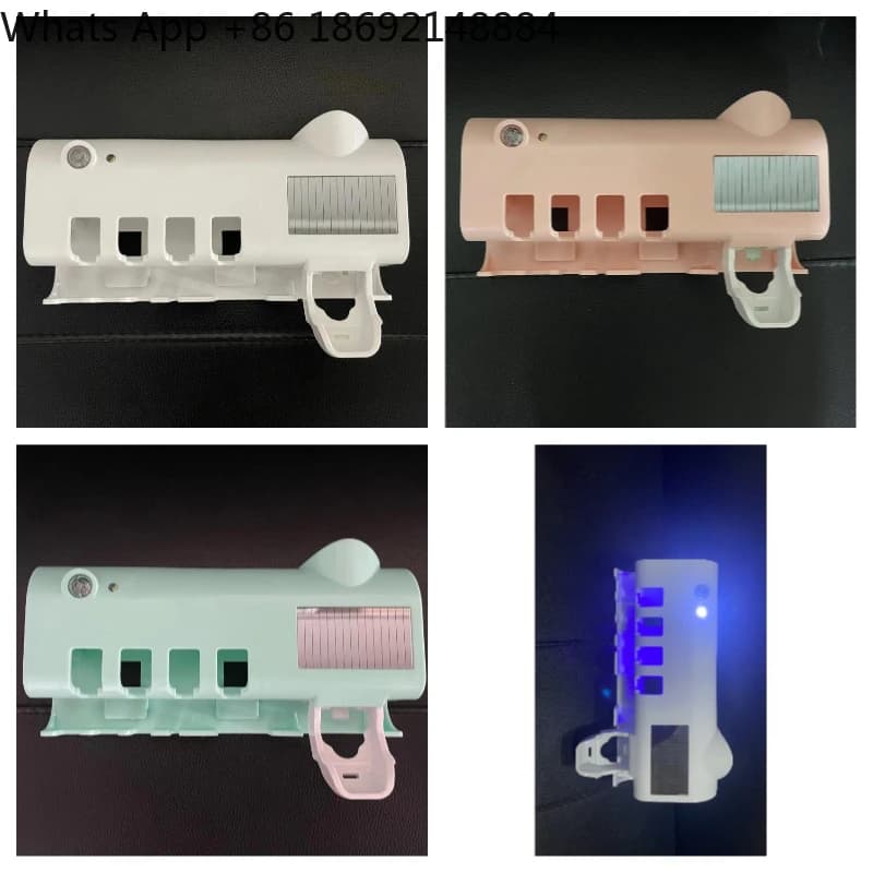 Portaspazzolino sterilizzato UV, scatola multifunzionale per spazzolini, spremipasta da denti, porta spazzolino