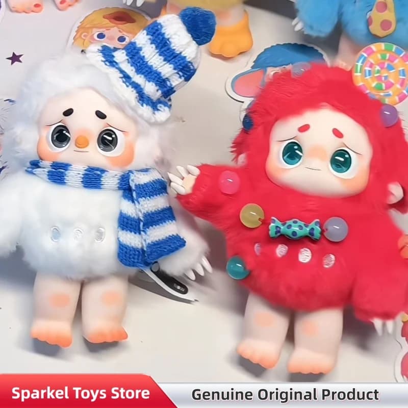 Serie Originale I Am Gududu Blind Box, Simpatico Ciondolo in Vinile e Peluche, Ornamento da Scrivania, Statuette Giocattolo, Scatola Misteriosa, Regalo per Bambini