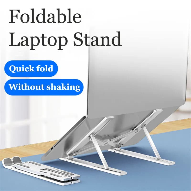 Supporto per laptop pieghevole in ABS, supporto portatile regolabile per notebook, supporto da tavolo per accessori Macbook Air Pro, pratico