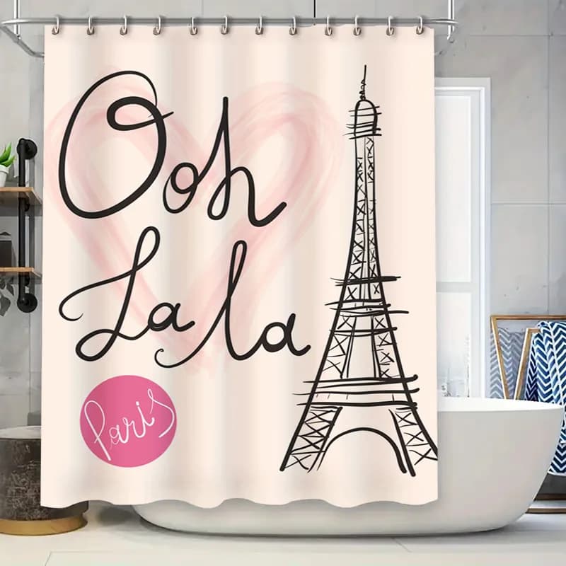 Tenda da doccia vibrante con cactus acquerello, decorazione da bagno in tessuto impermeabile con fiori blu rosa per il bagno di casa