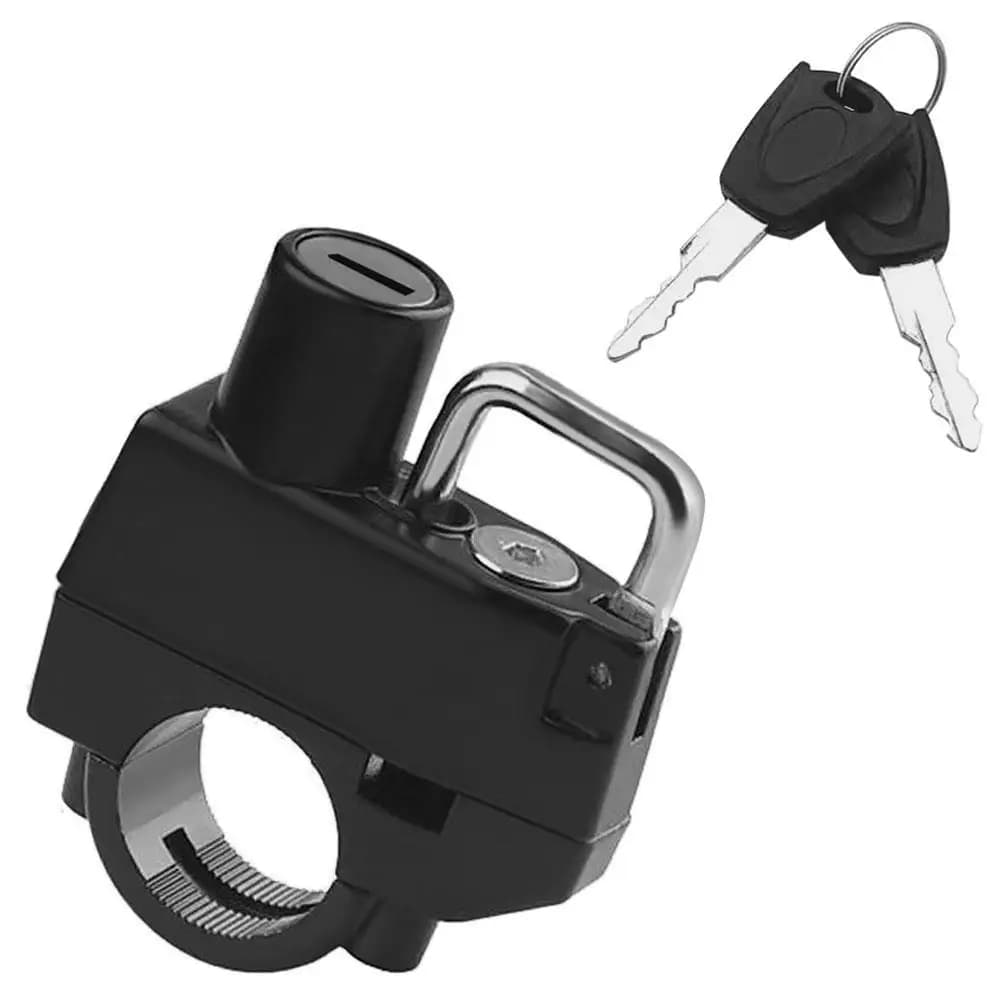 Lucchetto per casco moto lucchetto di sicurezza antifurto portatile impermeabile per il bloccaggio del manubrio del motociclo