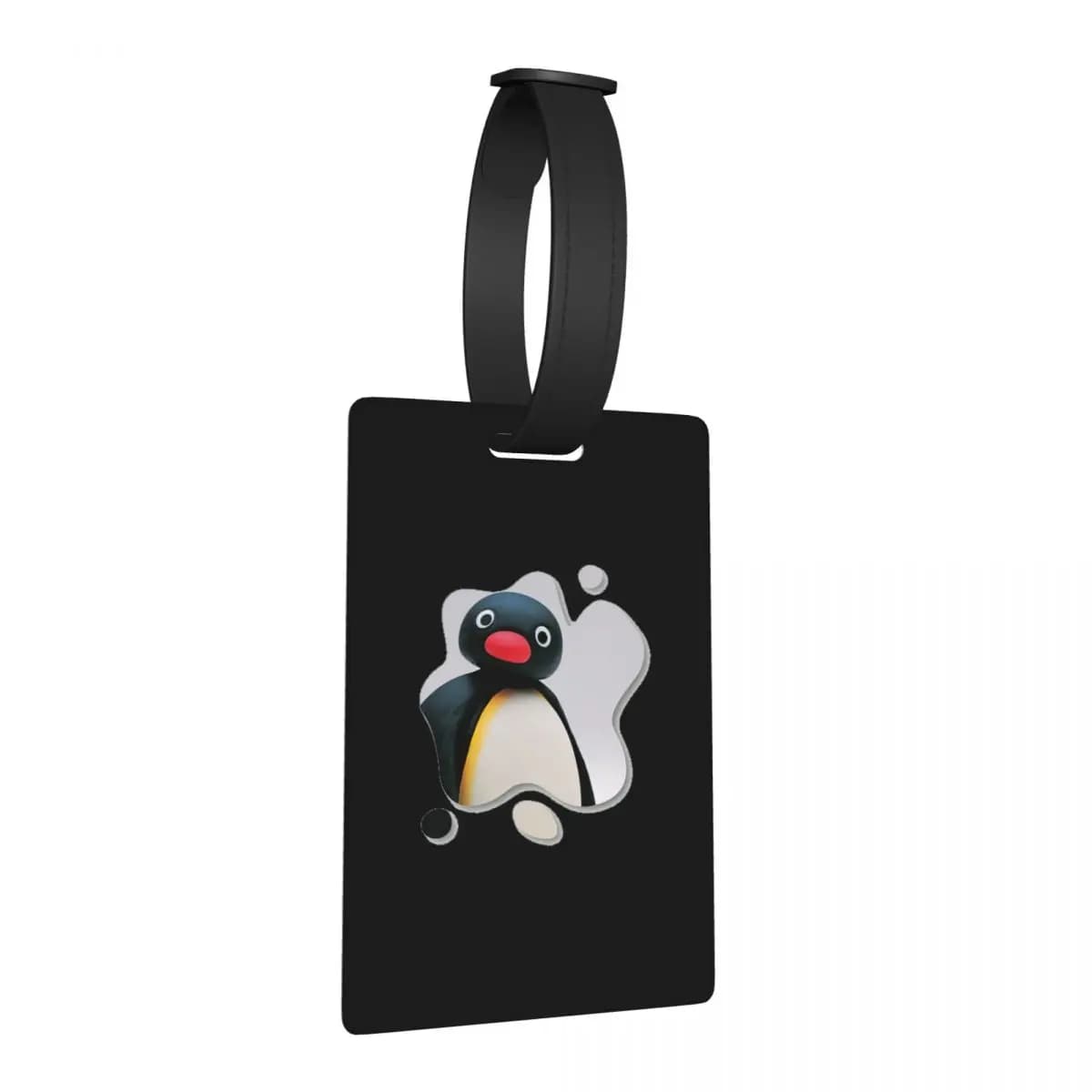 Etichette per Bagagli Pingu Pinga Penguin, Accessori per Valigie, Tag per Bagaglio da Viaggio, Porta Etichetta con Nome e Indirizzo