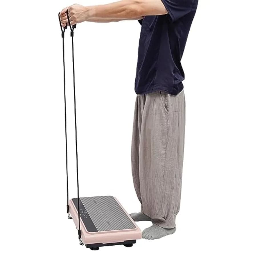Vibrant Pedal for Exercises and Weight Loss, Total Body Training Machine from Earth, Black Vibrant Fitness Platform with Automatic Function