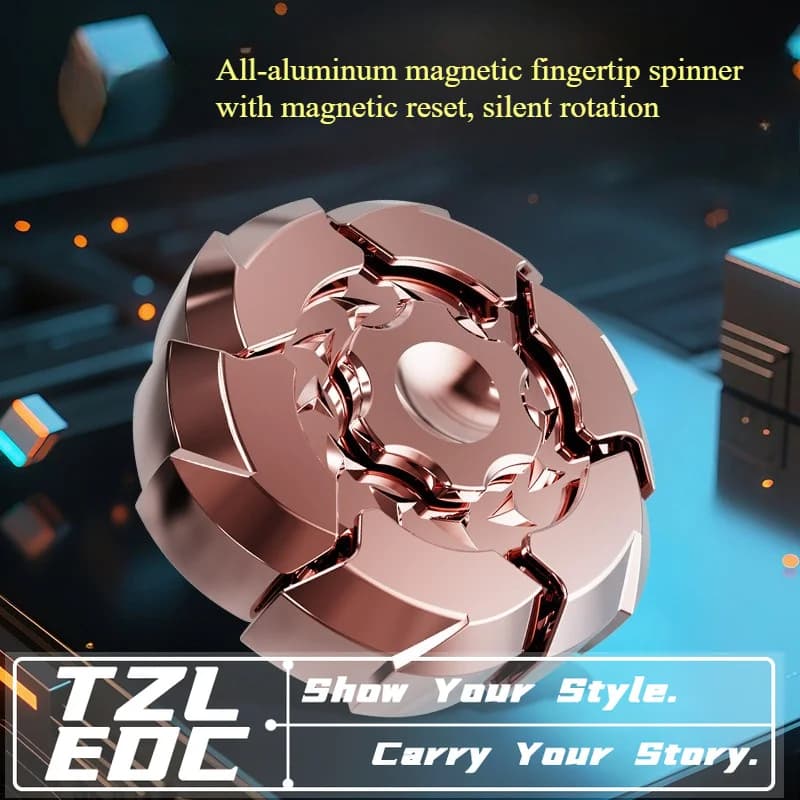 New Alloy Burst Armor Magnetic Transform Fidget Spinner, Cool Deformable Finger Rotate Stress Relief EDC Toy