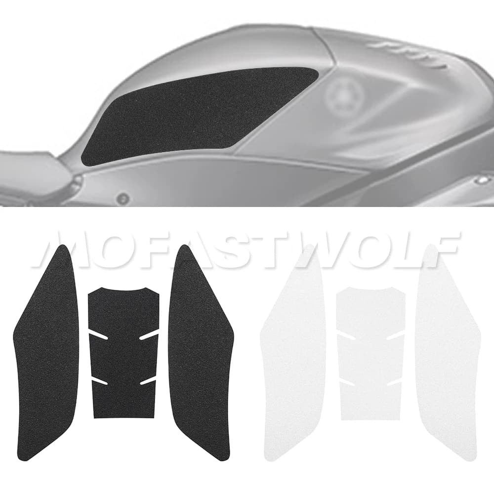 Size For YAMAHA YZF R6 2018-2022 Moto Anti Slip Wall decal Tank Carburet Traction Pad Gas Ginocchio Grip Protector Decal