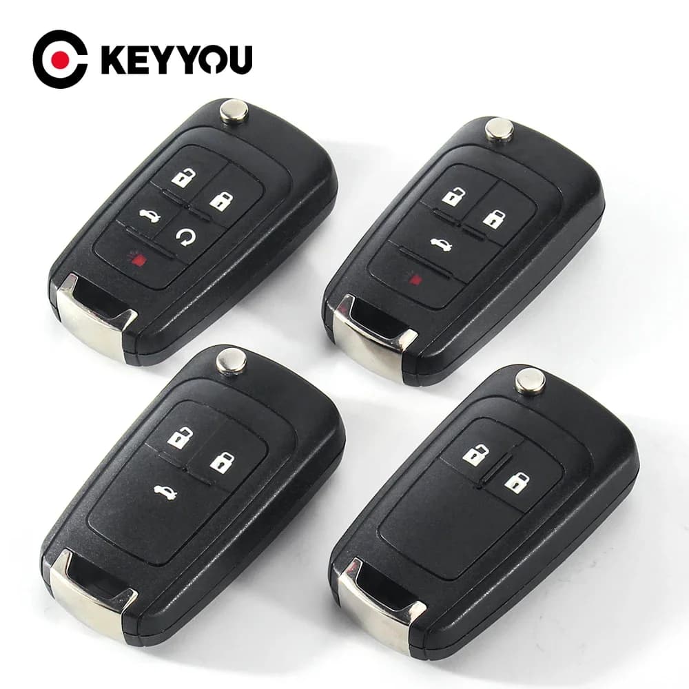KEYYOU 2 Pulsante Flip Pieghevole Auto Chiave A Distanza Caso shell Misura Per VAUXHALL OPEL Insignia Astra J Mokka Adam Cascade Karl Zafira C