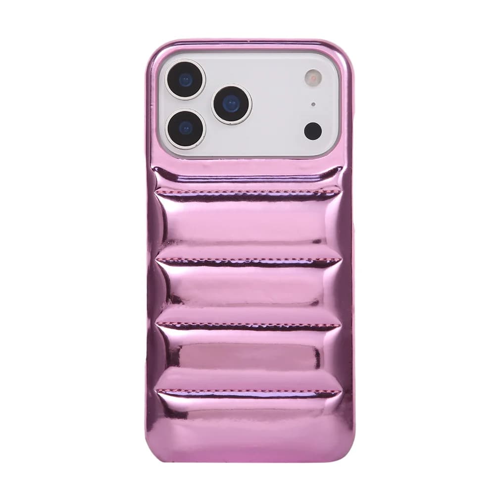 Custodia per telefono di lusso in pelle effetto piumino antiurto per iPhone 17 16 15 14 13 12 Pro Max 11 Air Plus 17Pro 16Pro