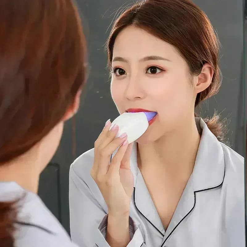 USB Rechargeable U Shaped Electric Toothbrush Sonic 360 ° Daily Waterproof Oral Hygiene Tool with Silicone Head