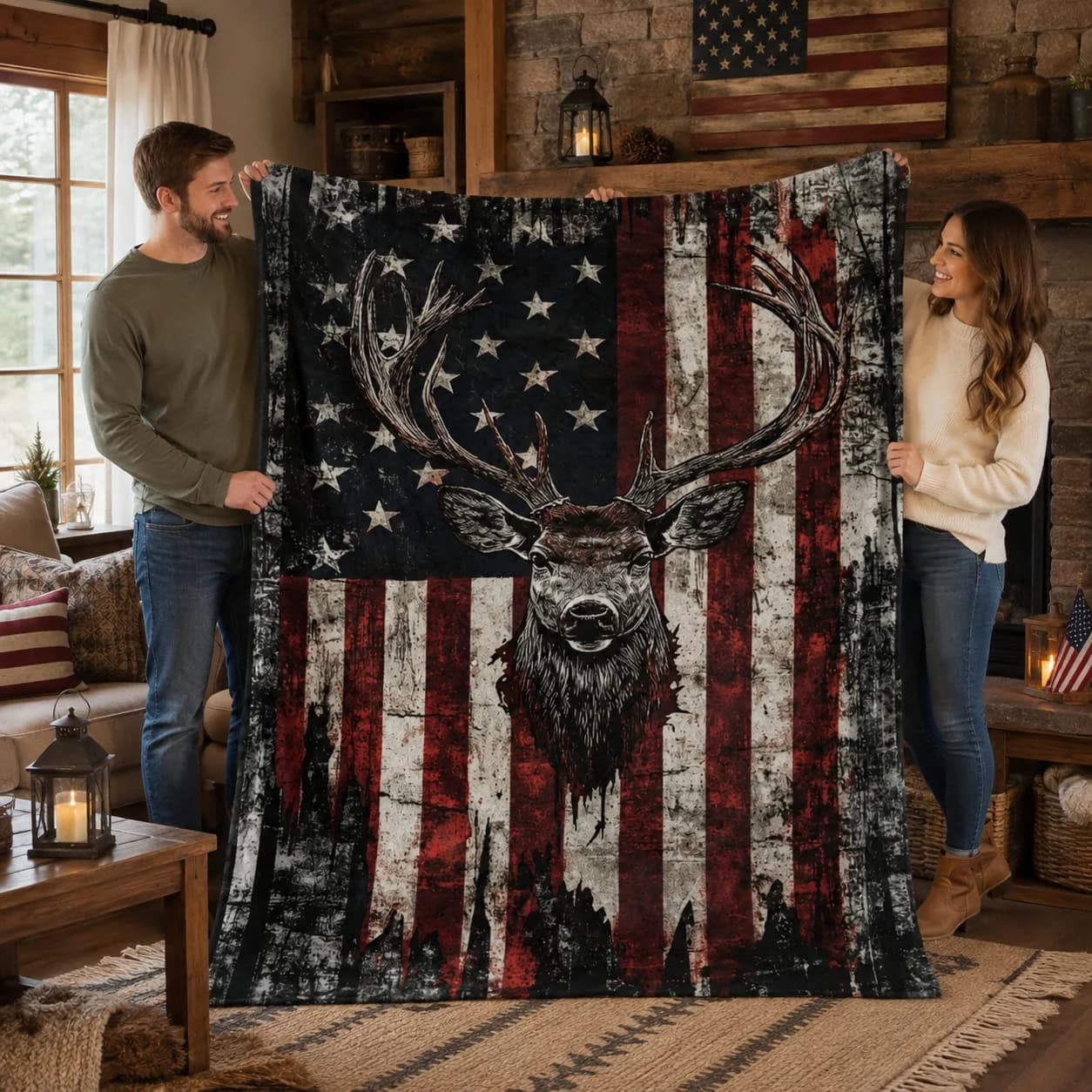 1pc New Deer Pattern Flannel Blanket, Ideal Gift for Friends and Family, Warm and Comfortable, Soft and Skin-Friendly, Suitable for Sofa, Bed, Office, and Outdoor Travel