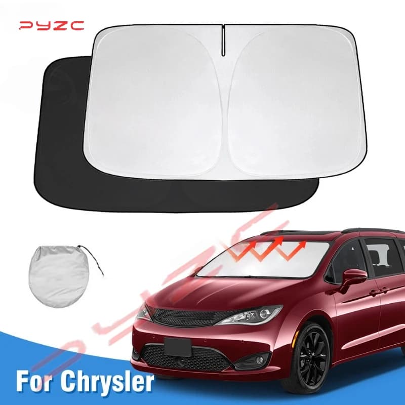 Parabrezza Parasole per Chrysler Pacifica Minivan 2017-2023 2024 Finestra Parasole Visiera Protezione Pieghevole Blocchi Raggi UV