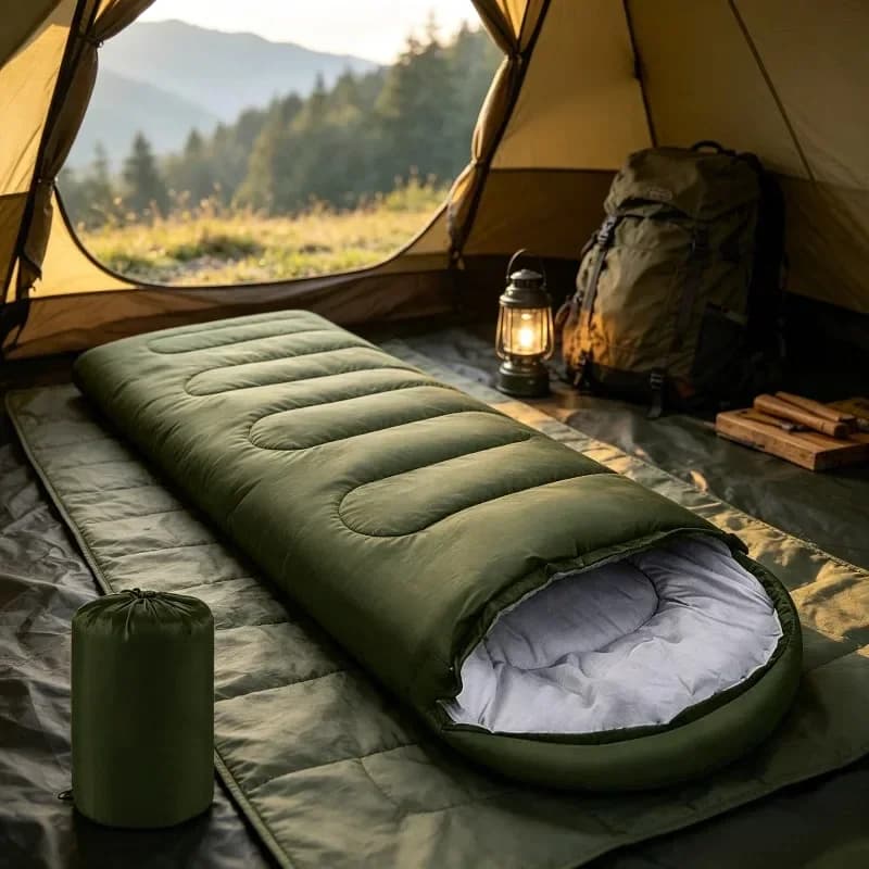 Camping Sleeping Bag Ultralight Waterproof 4 Season Warm Envelope Sleeping Bags For Outdoor Traveling Hiking Backpacking