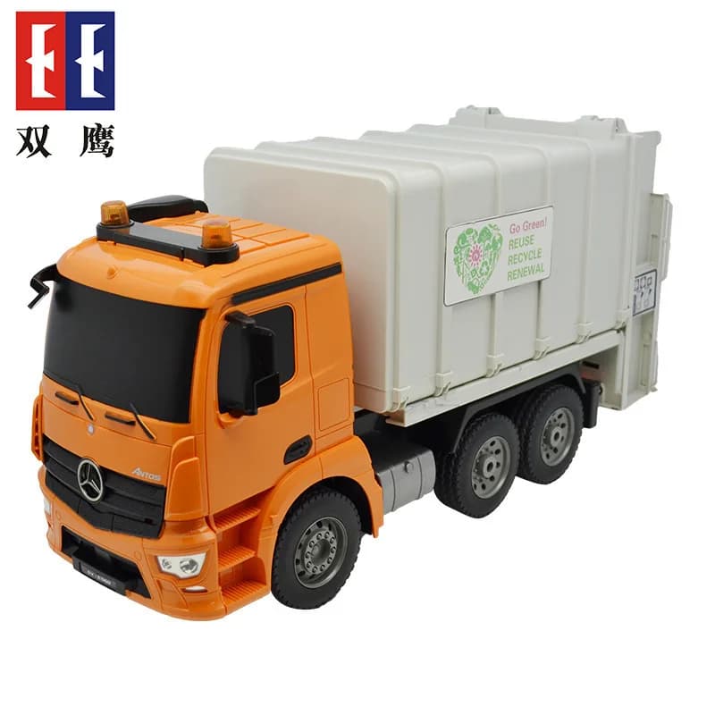 Remote Control Garbage Truck E560 001 1 20 Scale Rechargeable Engineering Recycle Vehicle With Trash Bin