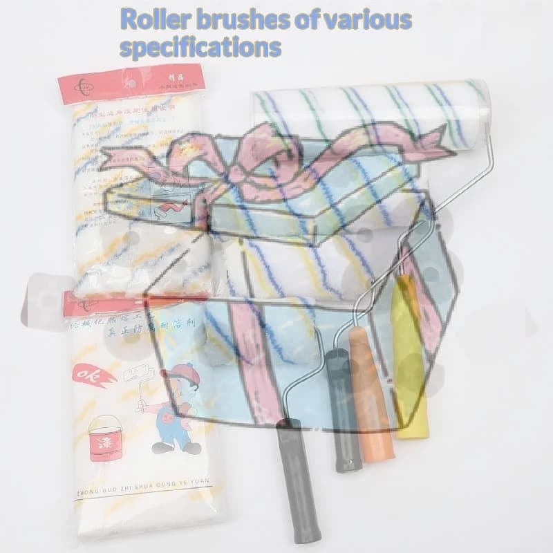 【CCA】Paint Roller Brush Multiple Sizes High Density Lint Free Fabric Perfect For Home Wall Painting DIY Renovation Projects