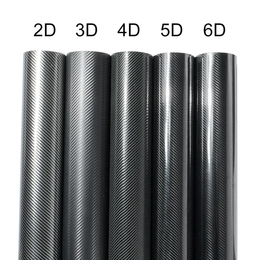 2D 3D 4D 5D 6D Fibra di carbonio Pellicola avvolgente in vinile Adesivo per auto Decalcomania protettiva Computer portatile Telefono Moto Copertura Accessori auto