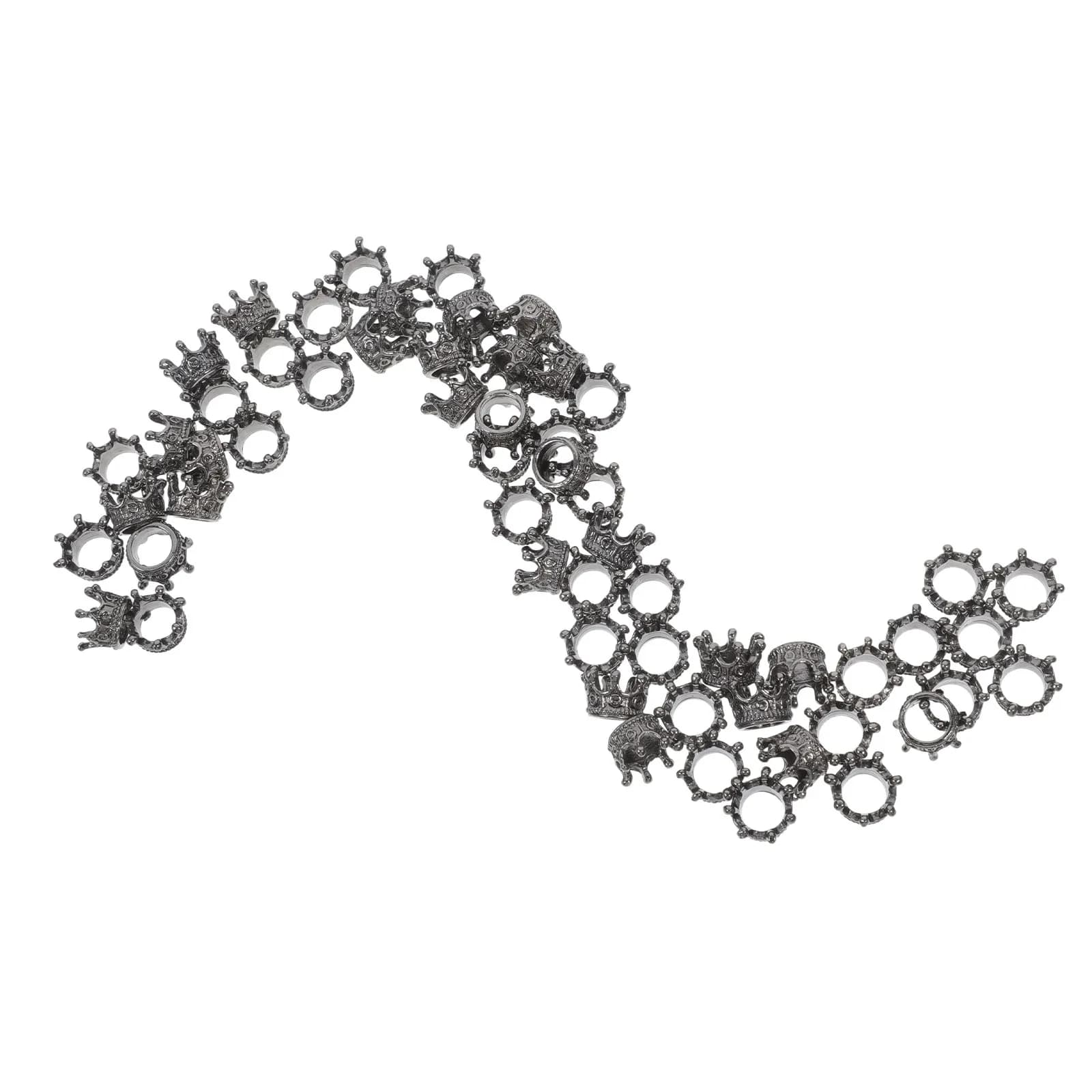60Pcs Alloy Crown Charms Delicate DIY Jewelry Making Supplies Necklace Bracelet Key Chain Accessories Unique Handmade Charm